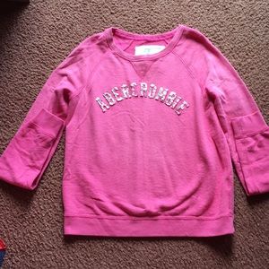 Pink Abercrombie & Finch sweater